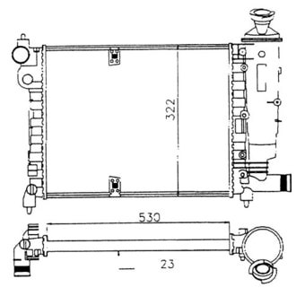 RADIATOR PETROL (530×320) RALLY (NRF)-
