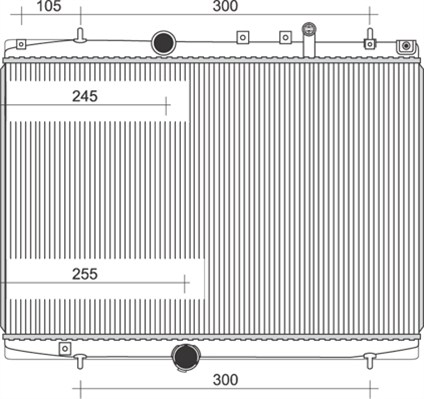 РАДИАТОР 1.8i16V M/Т +/-A/C (38×55)