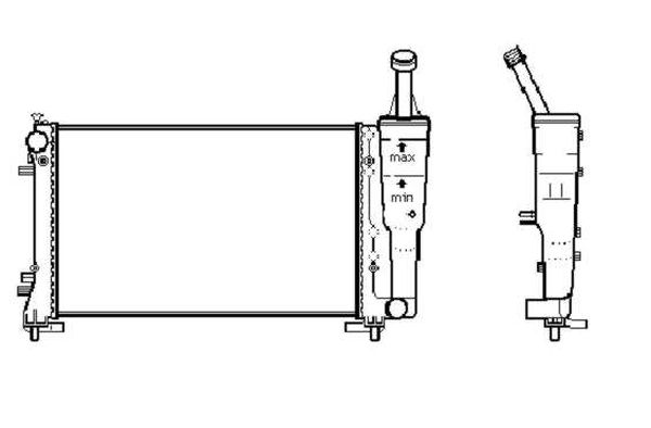 РАДИАТОР 1,4CC 16V+/-A/C (58×30,8)