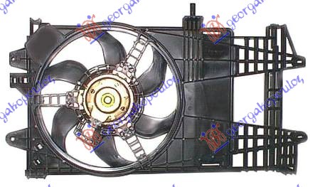ВЕНТИЛАТОР РАДИАТОР КОМПЛЕКТ 1,2i 8V/16V +/- AC DENSO TYPE