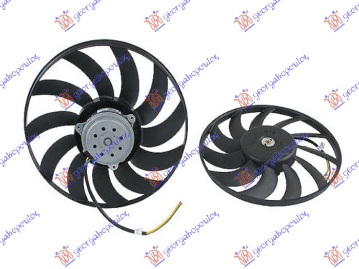 ВЕНТИЛАТОР РАДИАТОР БЕНЗИН / ДИЗЕЛ (380mm) (400w)