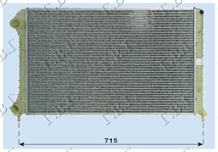 РАДИАТОР 1.4 8V-1.6 16V-1.9D+A/C (65×40)