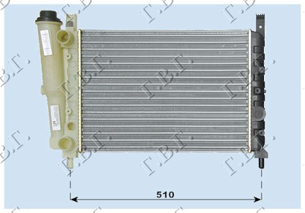 РАДИАТОР 1,4-1,5i 8V(52*32*30)