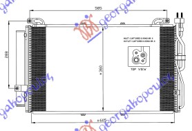 РАДИАТОР КЛИМАТИК 1.5 CRDi (61×36)