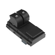 БУТОН ЗА ЕЛЕКТРИЧЕСКИ СТЪКЛА ПРЕДЕН ДВОЕН С СИВ КОНЕКТОР (9pin) Л.