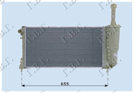 РАДИАТОР 1,4CC 16V+/-A/C (58×30,8)