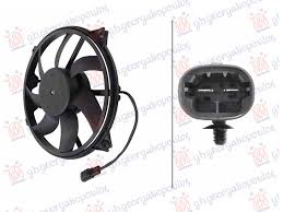 ВЕНТИЛАТОР РАДИАТОР (ПЕРКА С МОТОР) (2pin) (388mm)