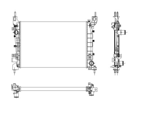 РАДИАТОР 1,4 i-8V +/-AC (54*37,5*28)