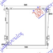 РАДИАТОР 1,6 CRDi (45×45,5×27) M/Т 06->