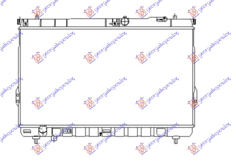 РАДИАТОР 2.0 CRDI +/- A/C МЗЧ.(72.6×40.3)