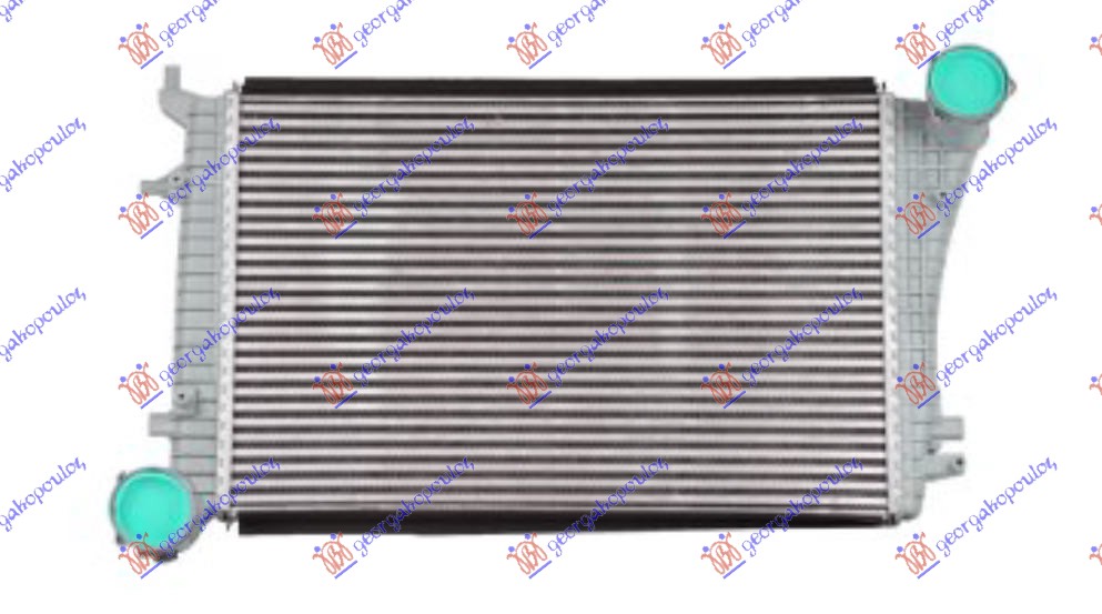 РАДИАТОР ИНТЕРКУЛЕР 1,9-2,0TDi ДИЗЕЛ (61,5×40,5×32)