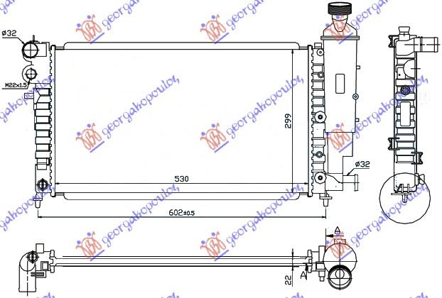 RADIATOR PETROL (530×320) RALLY (NRF)-